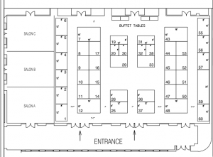 Conference booth layout