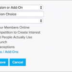 create session options for event tickets