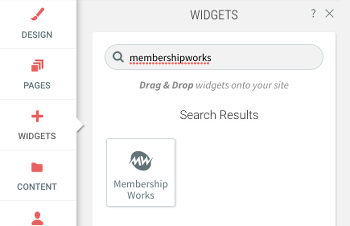 Without Code Widget Search Membership