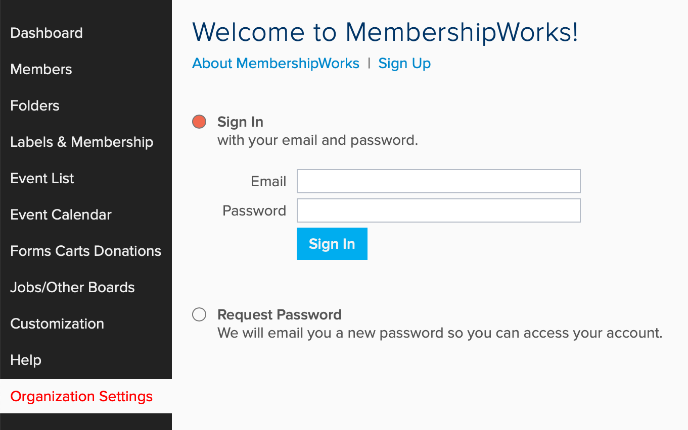 Membershipworks admin login